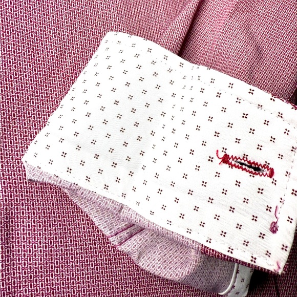 Report Collection X4 Performance Stretch Slim Fit Shirt Burgundy Small - Picture 4 of 10